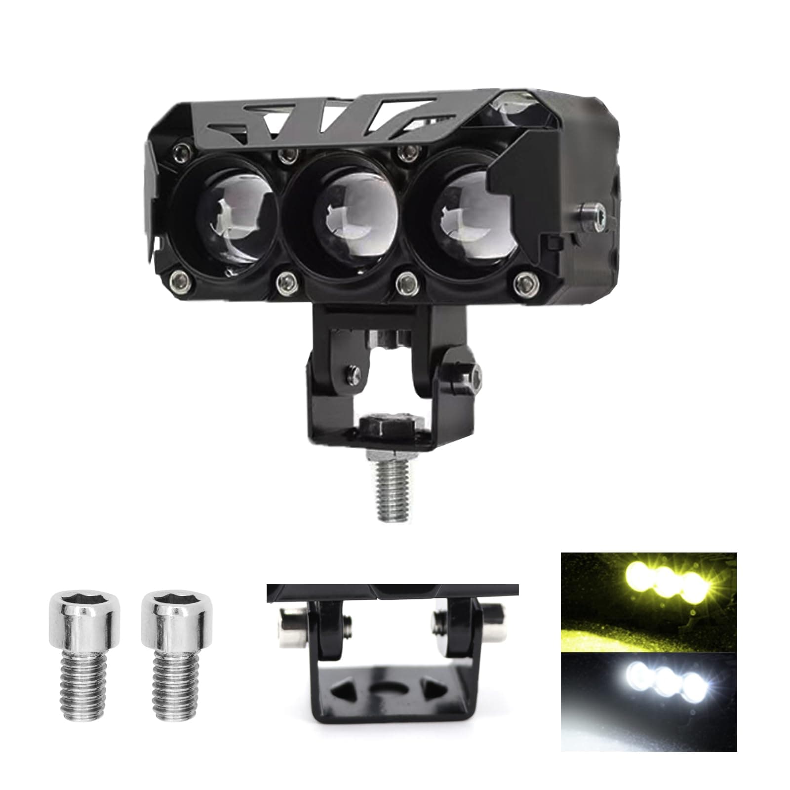 Faro Explorador Rectangular Led (18 W luz blanca o amarilla)