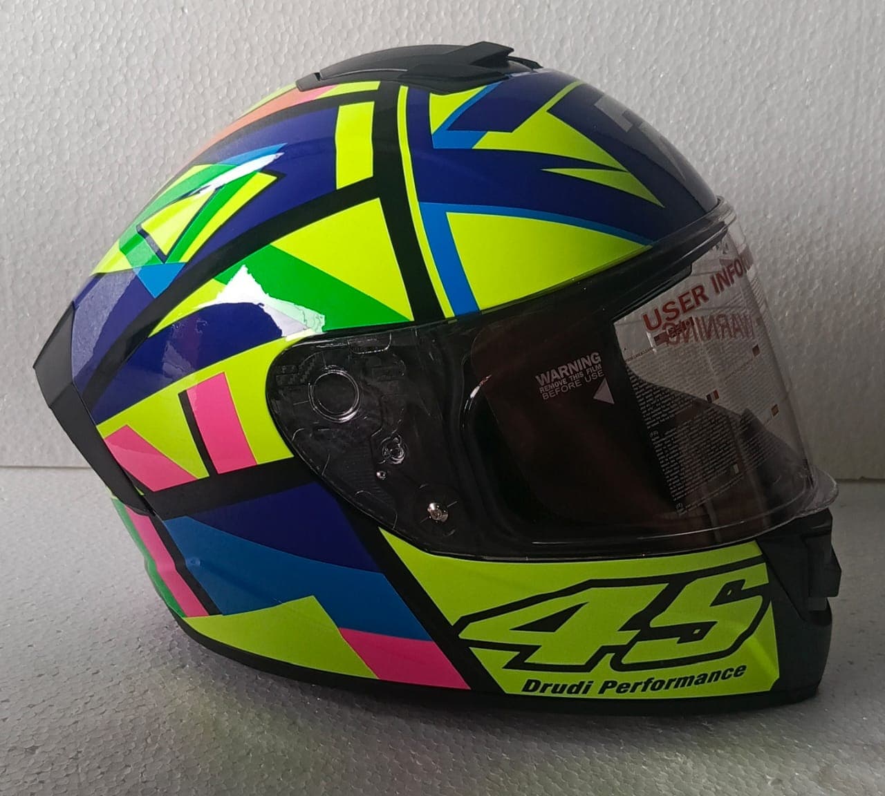 Casco para Moto Fosforescente